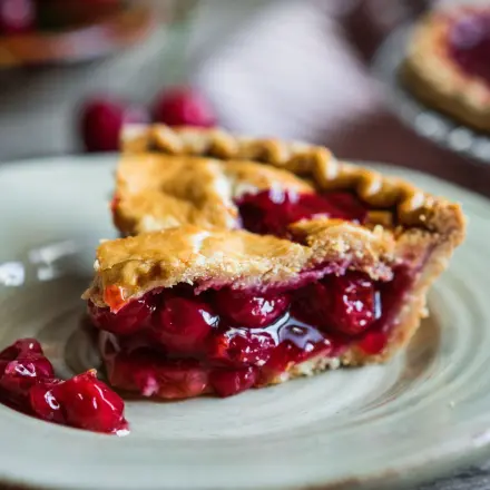 Kirschkuchen mit Grießguss