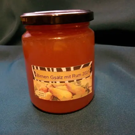 Birnen-Konfitüre mit Rum