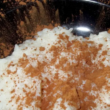 Milchreis leicht und locker mit Eigelb