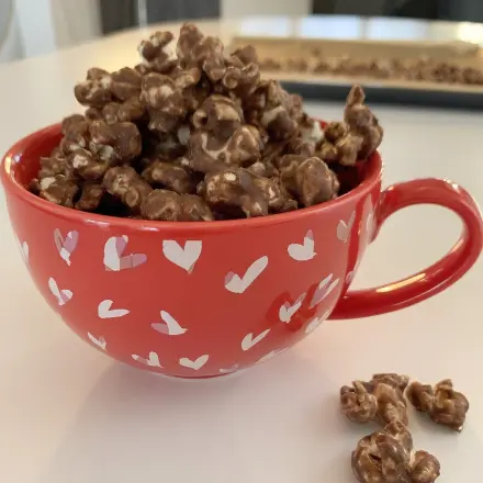 Nutella-Popcorn selber machen