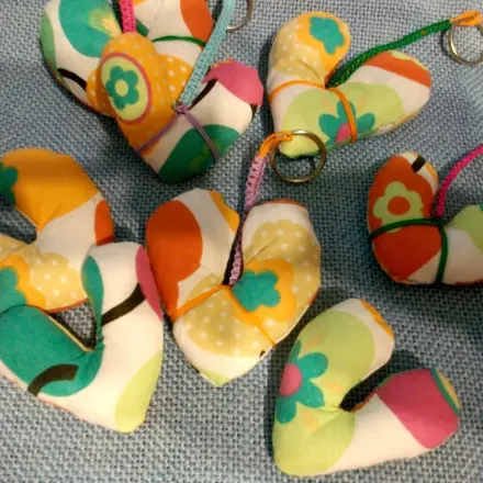 DIY Herz-Schlüsselanhänger nähen