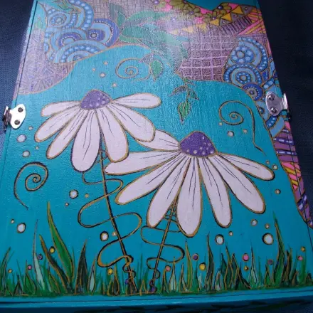 DIY Besteckkasten mit Acryl bemalen