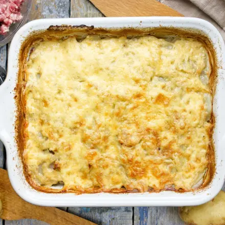 Resteverwertung: Püree-Sauerkrautauflauf