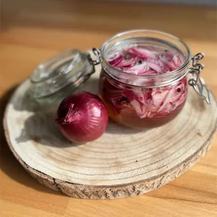 Rote Zwiebeln einlegen