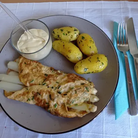 Spargel-Omelette