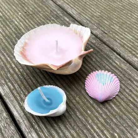 Muschel-Kerzen selber machen – DIY