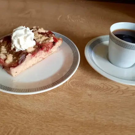 Zwetschgenstreuselkuchen mit Dinkelhefeteig