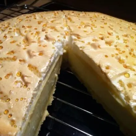 Goldtröpfchen Torte - Käsekuchen - Tränchenkuchen