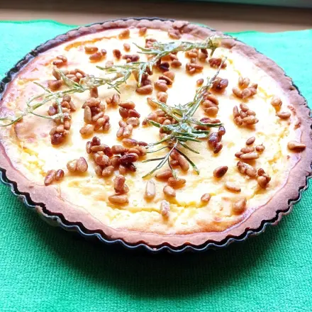 Orangen-Tarte mit Ricotta