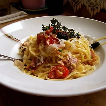 Schnelle Spaghetti-Pfanne