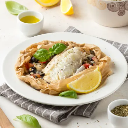 Seelachs-Gemüse-Päckchen