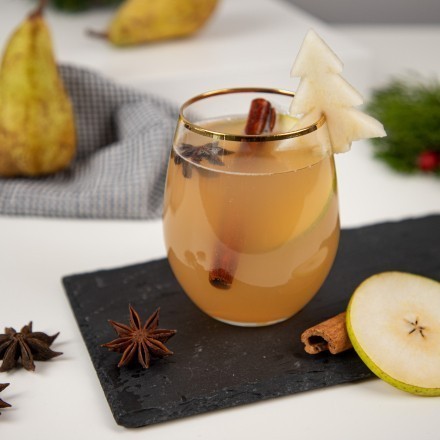 Birne-Zimt-Mocktail: alkoholfreier Cocktail mit Birnensaft