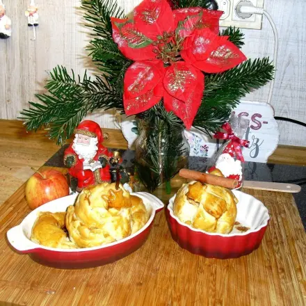 Herzhafte Bratbirne und süßer Bratapfel