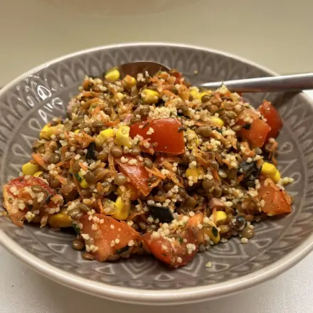 Couscous-Berglinsensalat