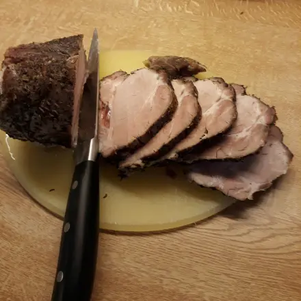 Schweinebraten in zwei Phasen