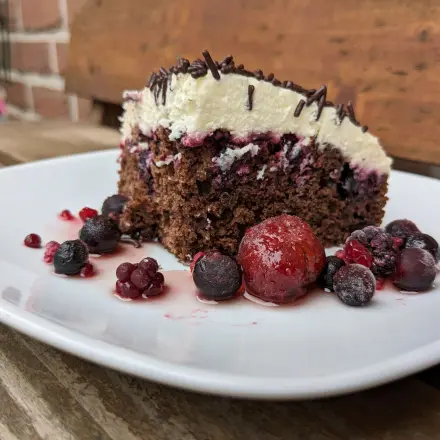 Schoko-Beerenschnitte aus der Heißluftfritteuse