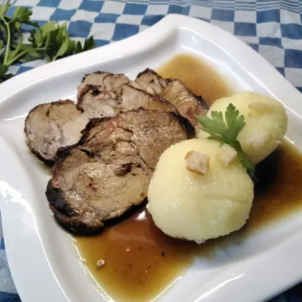 Böhmischer Braten in Schwarzbiersoße