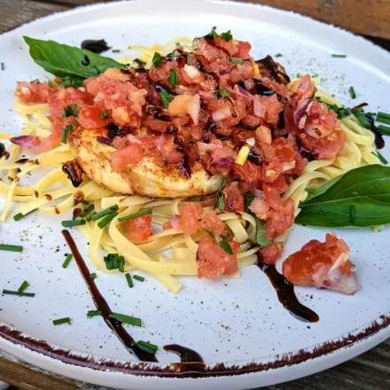 Bruschetta-Hähnchenschnitzel