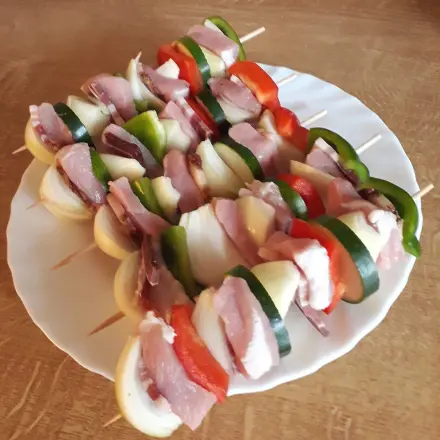 Schaschlik - selbst gesteckt