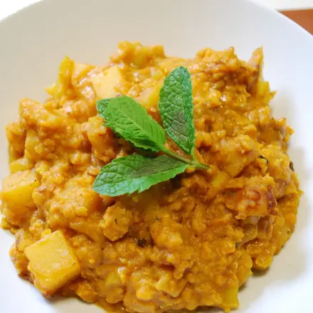Rote-Linsen-Curry mit Kokosmilch