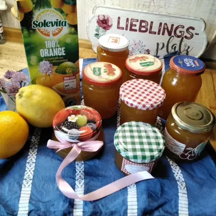 Holunderblüten-Orangengelee