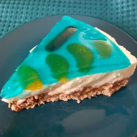 No-Bake Cheesecake mit Quark (Blue Paradise)