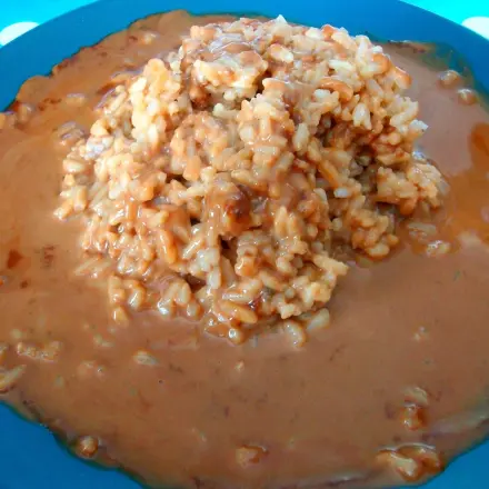 Erdnusssauce zu Reis - einfach und schnell