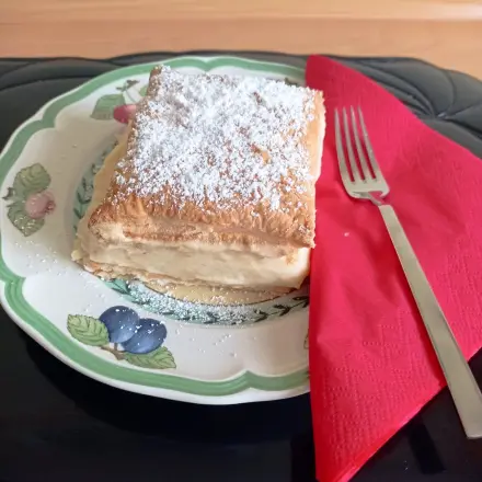 Cremeschnitten mit Blätterteig