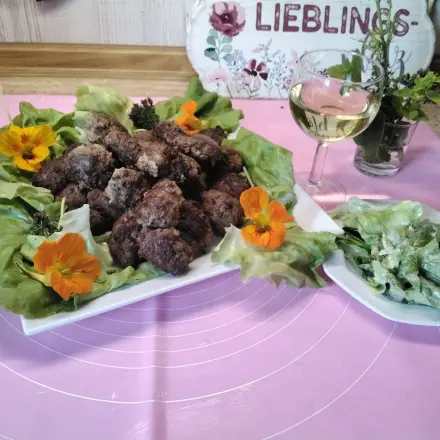Frikadellen Elsässer Art - Fleischpflanzerl aus der Pfanne
