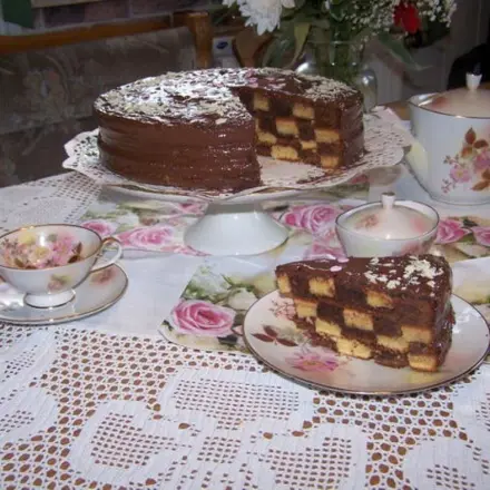 Schachbrett-Torte