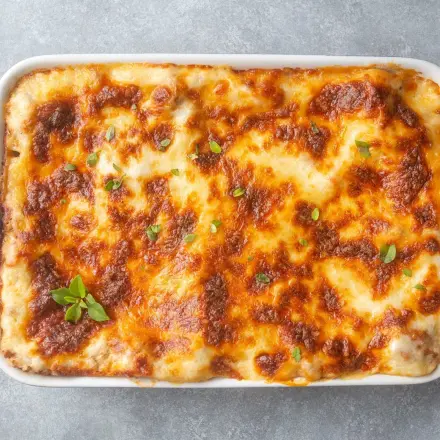 Schnelle Lasagne mit Ricotta-Walnuss-Pesto