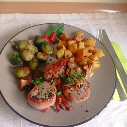 Schweinefilet im Speckmantel - Waidmanns-Krüstchen