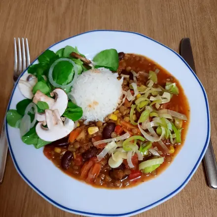 Chili sin Carne mit Linsen