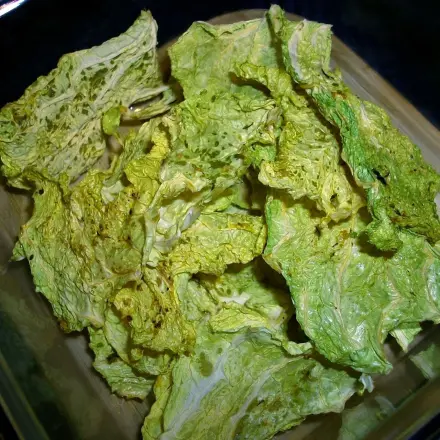 Wirsing Chips herstellen