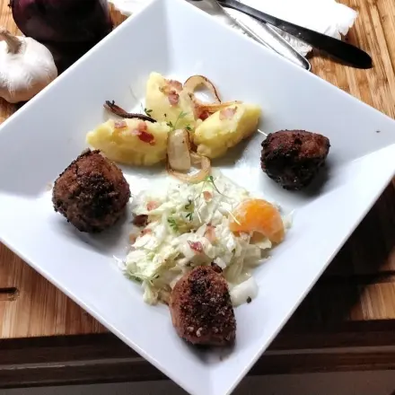 Pikante Hackfleischbällchen