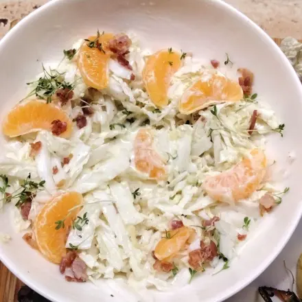 Chinakohlsalat mit Joghurt-Dressing