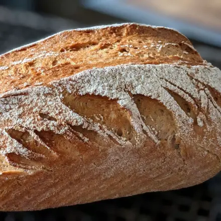 Dinkel-Weizen-Roggenbrot aus der Heißluftfritteuse
