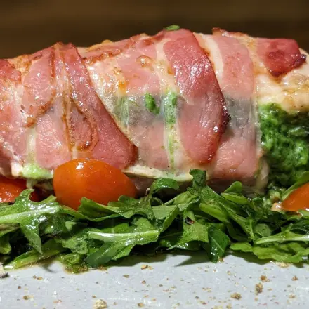 Gefüllte Hähnchenbrust aus der Heißluftfritteuse