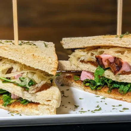 Leberkäse-Sandwich der besonderen Art