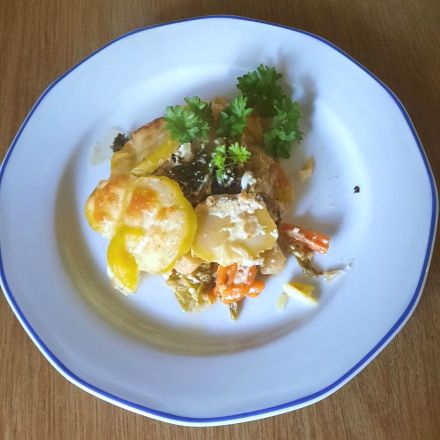 Wirsinggratin mit Kartoffeln