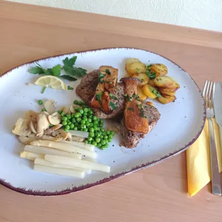 Schweinefilet mit Kräuterseitlingen