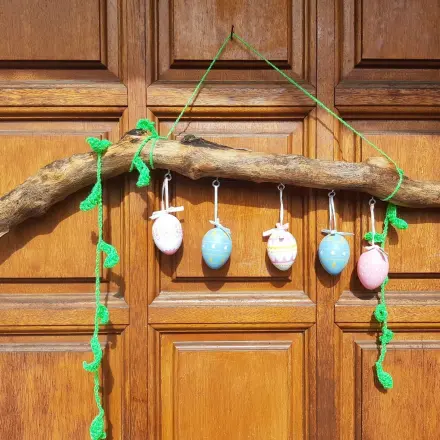 Frühlingsdeko für die Türe