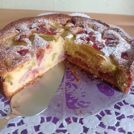 Erdbeer-Rhabarber-Kuchen