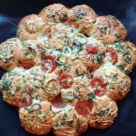 Pizzablume – schnelles Party-Snack-Rezept
