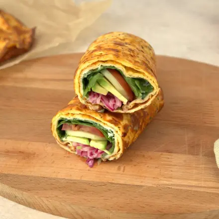 Hüttenkäse-Wraps selber machen