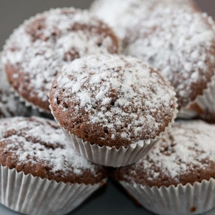 Schnelle Schokomuffins mit Nutella und Eierlikör