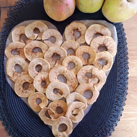 Getrocknete Apfelringe selber machen – gesundes Snack-Rezept