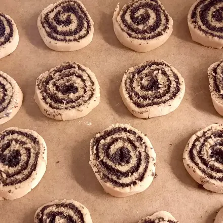 Mohnschnecken-Plätzchen