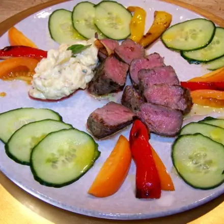 Filetspitzen mit Gemüse