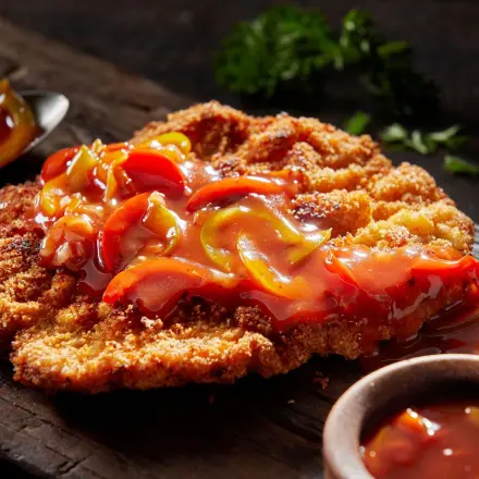 Paprikaschnitzel mit Kartoffelpüree